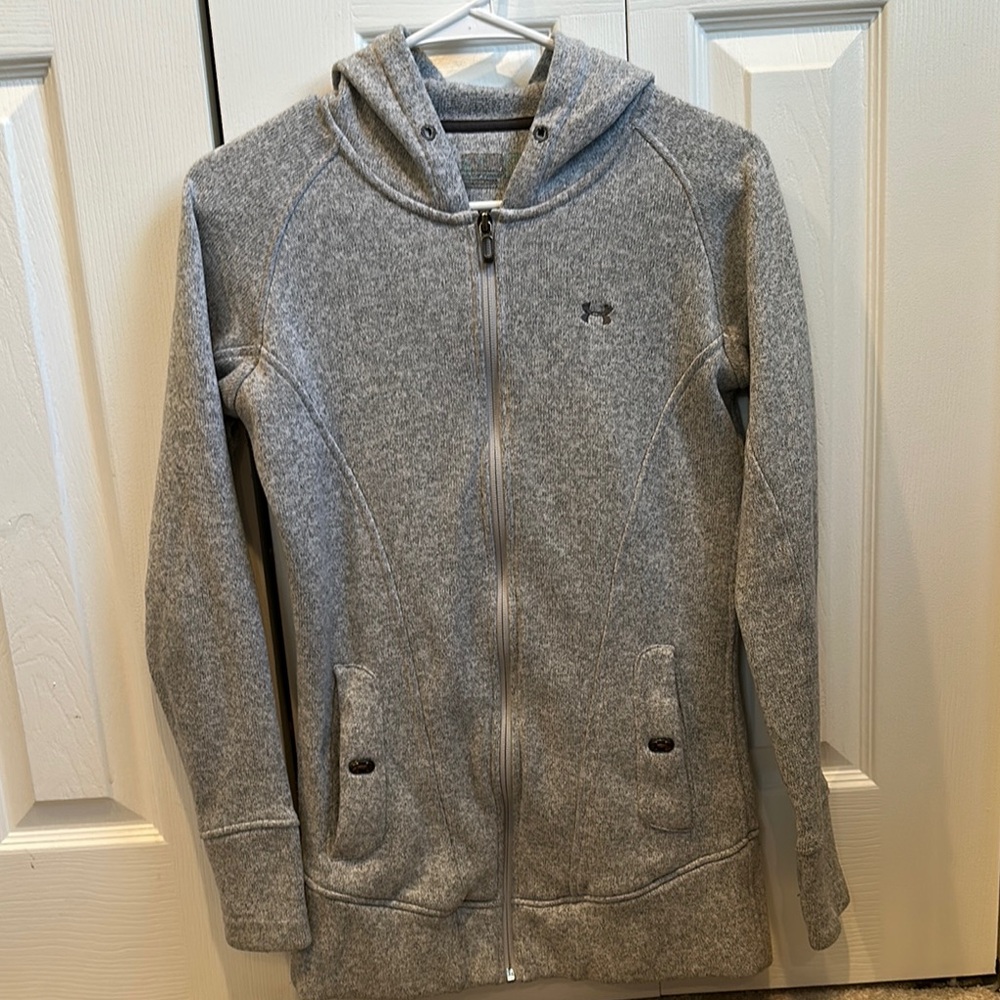 Under Armour Gray Zip-Up Hoodie